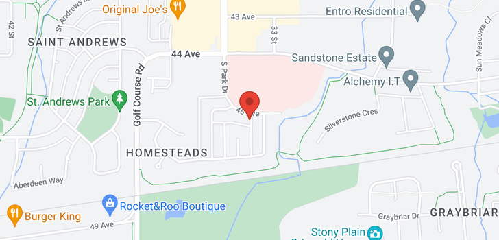 map of 4610 SOUTH PARK DR